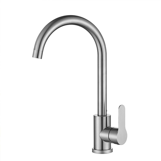 Brushed Kitchen Faucet 2 Jets of your choice 360 ° Rotating Curved Spout Ecological sink faucet Brass Kitchen Mixer Tap SS304 Anti-limescale Kitchen