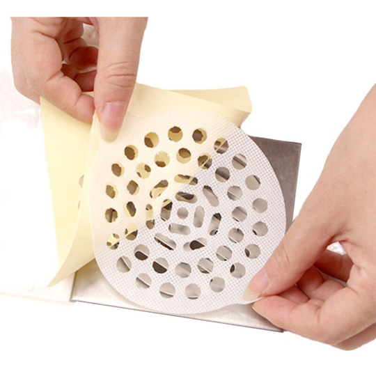 Disposable floor drain sticker (15pcs pack), diameter 10cm, kitchen toilet floor drain sticker