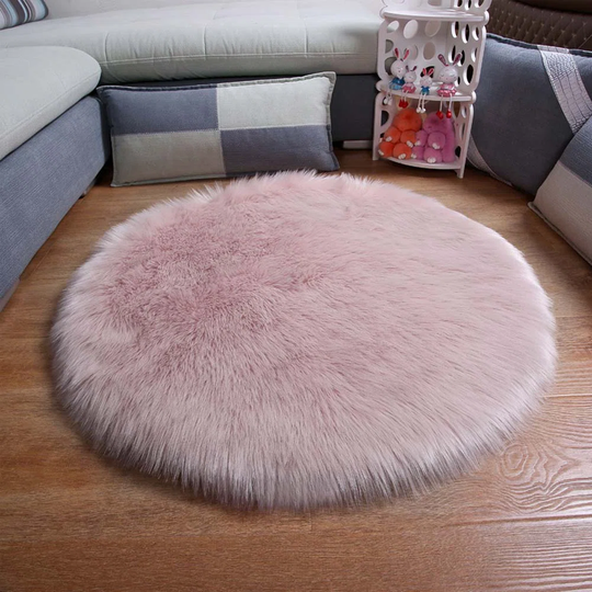 Handmade Shag Pink Rug
