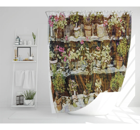 Lolington Polyester Shower Curtain Set