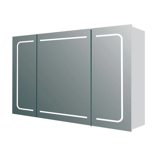 Mandurah 86cm x 63cm Surface Mounted Mirror Cabinet with Lightning