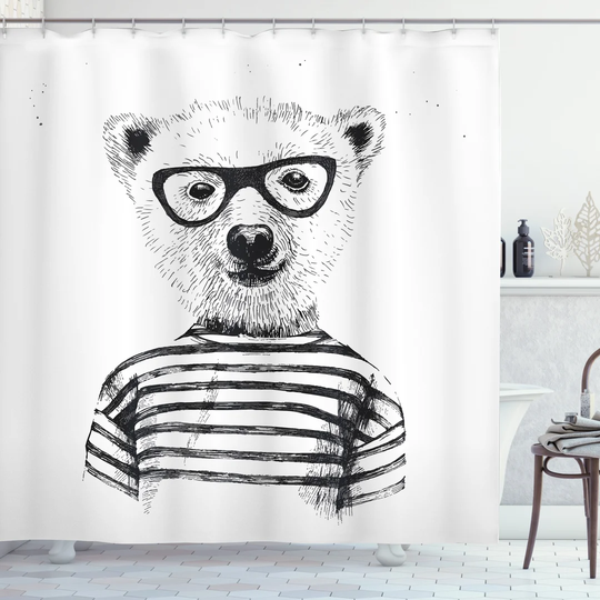 Bhavjot 13 Piece Polyester Shower Curtain Set