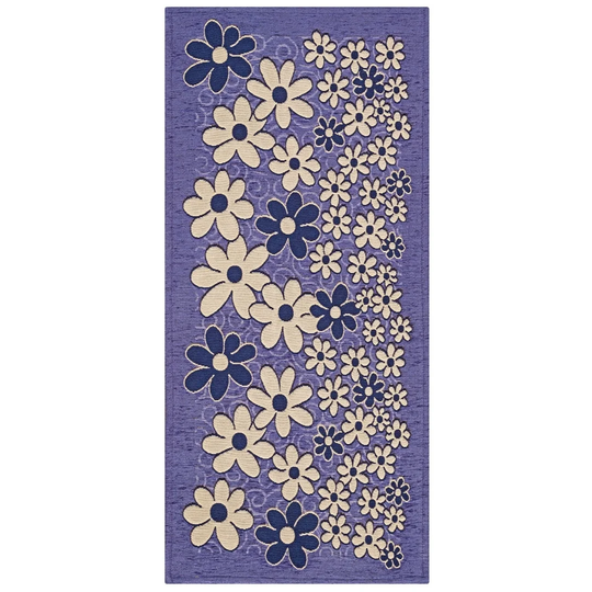 Sloane Looped/Hooked Cotton Purple Indoor Rug