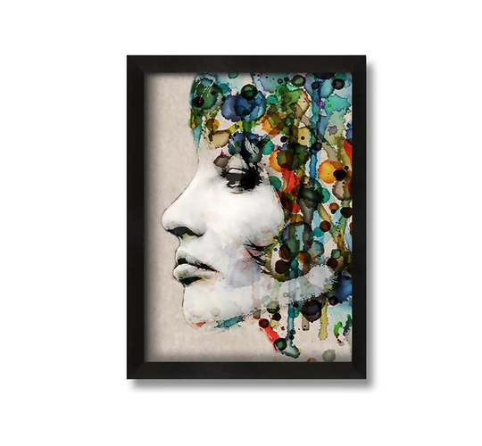 Vintage Woman - Picture Frame Graphic Art on Canvas