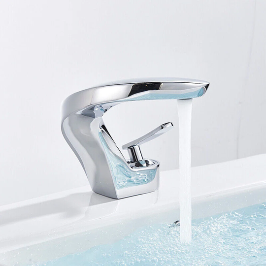 Labiba Modern Bathroom Chrome Basin Sink Mixer Taps Monobloc Single Level Brass Faucet