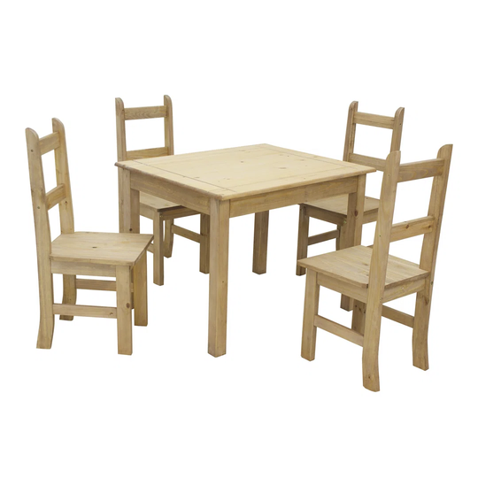 Heathcote Dining Set with 4 Chairs