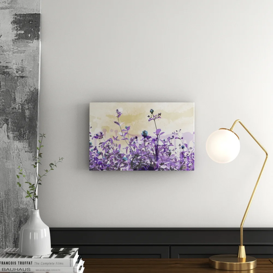 Purple by East Urban Home Graphic Art on Canvas
