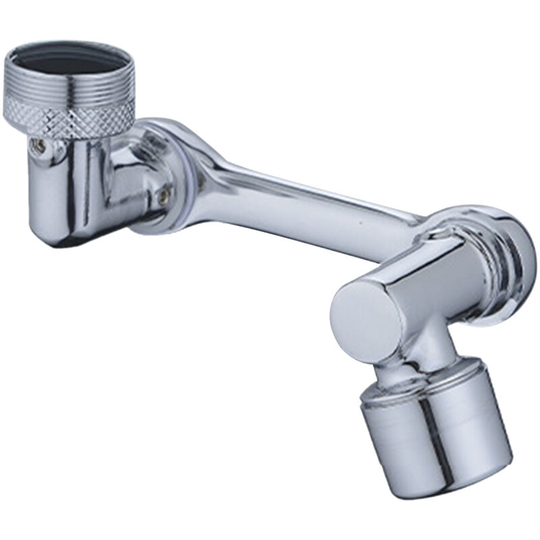1080°Swivel Faucet Extender With 2 Spray Modes Sink Rotating Faucet Extender Splashproof Faucet Filter Adaptor Aerator With Wrench, Silver&Type 1