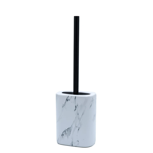 Bella toilet brush, white, handle color: black, ceramic / stainless steel / TPE