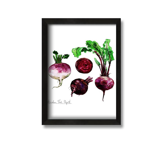 Beetroot - Picture Frame Graphic Art on Canvas