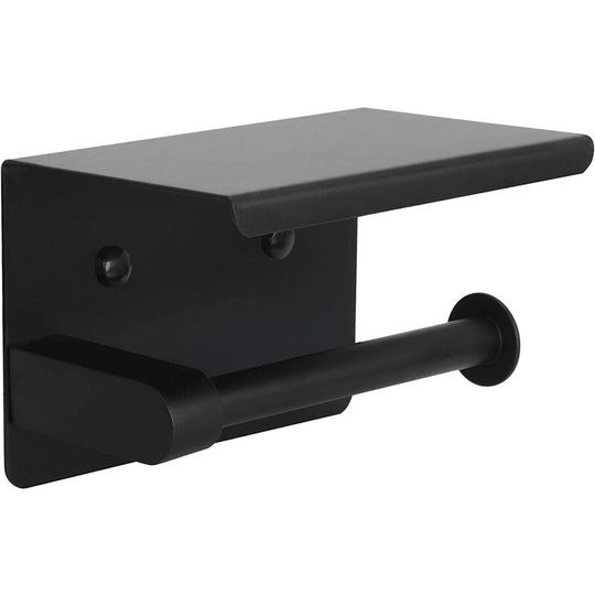 Toilet paper door, paper holder without drilling paper delay WC, paper dispenser with tablet, stainless steel SUS 304, self-adhesive glue and