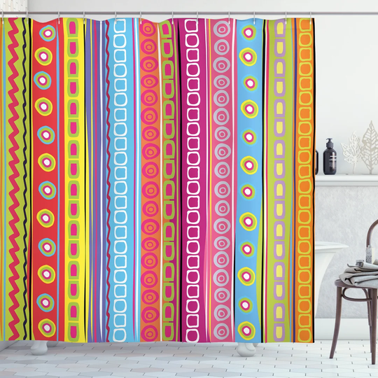 Benjamn Polyester Shower Curtain Set