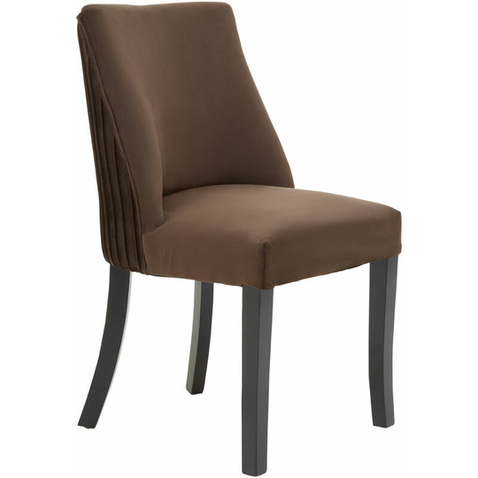 Living Room Armchairs Velvet Dining Chairs With Wooden Legs Modern Mink Chair For Bedroom / Study Room / Living Room / Office And Small Spaces 52 x