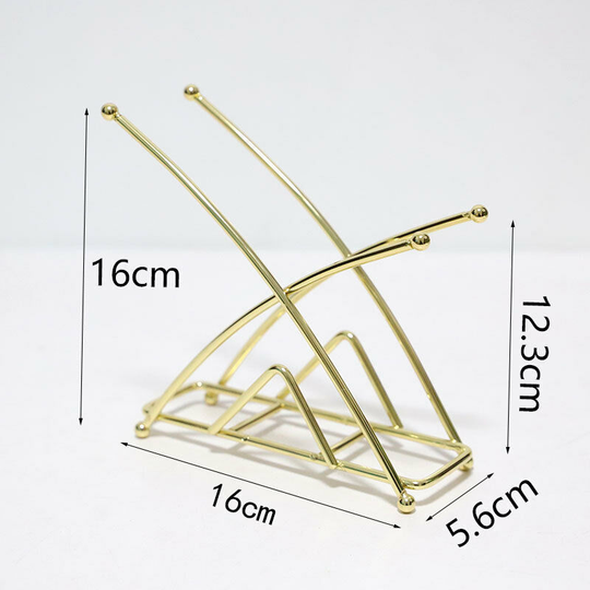 Stainless Steel Dining Napkin Holder - Kitchen Napkin Holder, Dining Napkin Holder, Modern Napkin Holder, Tissue Holder, Rose Gold (1 Pack)