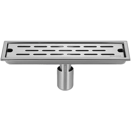 16 Inch Rectangle Linear Shower Drain with Removable Strainers Anti-Odor Anti-clogging Hair Stopper, Type 2 - Type 2