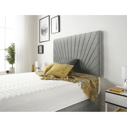 SantaMonica Platinum Linen Divan Bed