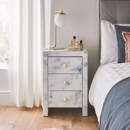 Bulwell 3 Drawer Bedside Table