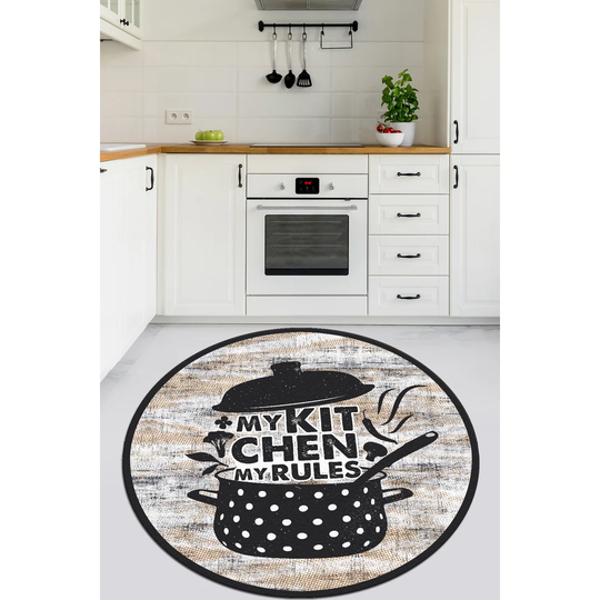 Happy Larry Area Round Rug Catinus Cap Djt