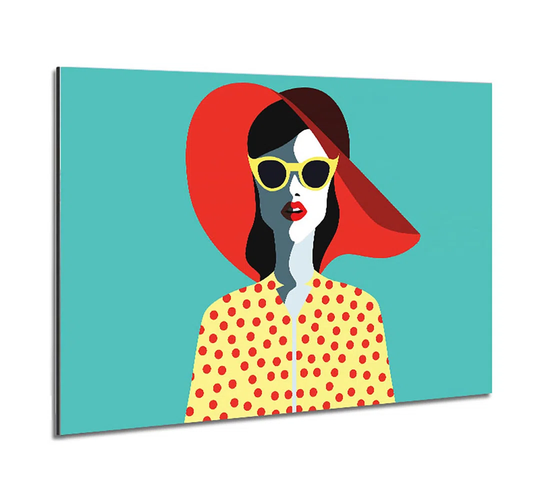 Retro Holiday - Unframed Graphic Art on Metal