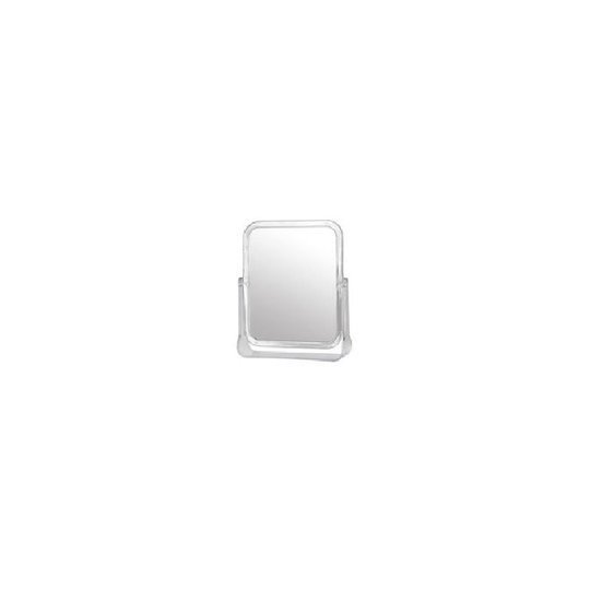 SupaHome Rectangular Plastic Mirror - Double sided Swivel Stand - 19.2cm x 16cm