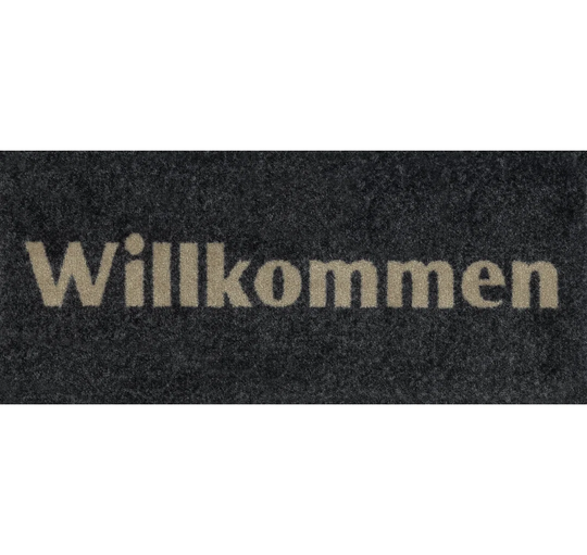 Welcome Graphite Doormat