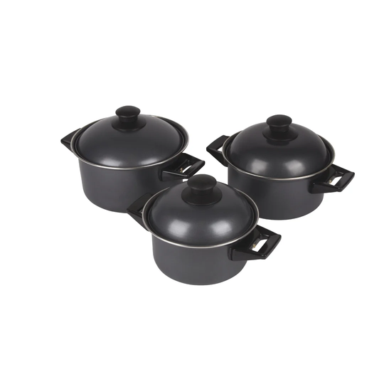Symple Stuff Karns 3 Piece Carbon Steel Non Stick Cookware Set