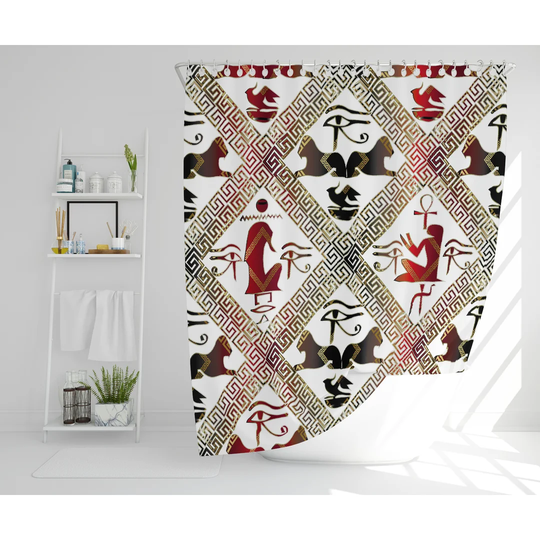 Stali Polyester Shower Curtain Set