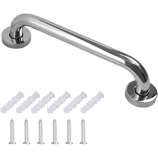 Perlerare - Stainless Steel Grab Bar Toilet Bathroom Bathtub Handle for Elderly/Disabled/Children/Pregnant 30cm