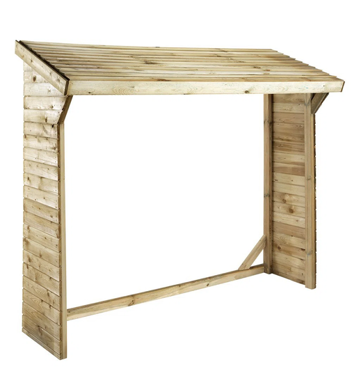 Otha 7Ft. x 2 Ft. Solid Wood Log Store