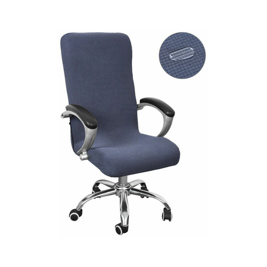 Morejieka - rlife Office Chair Covers, Full Rotating Armchair Cover Seat Cover Elastic Fabric Detachable Stretch Protector for Computer Chair