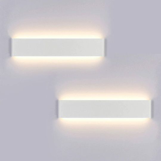 Litzee - 2x Indoor led Wall Lamp 40CM 14W Warm White 3000K Modern Wall Light for Bedroom Living Room Staircase Corridor ac 220V [Energy Class a+]