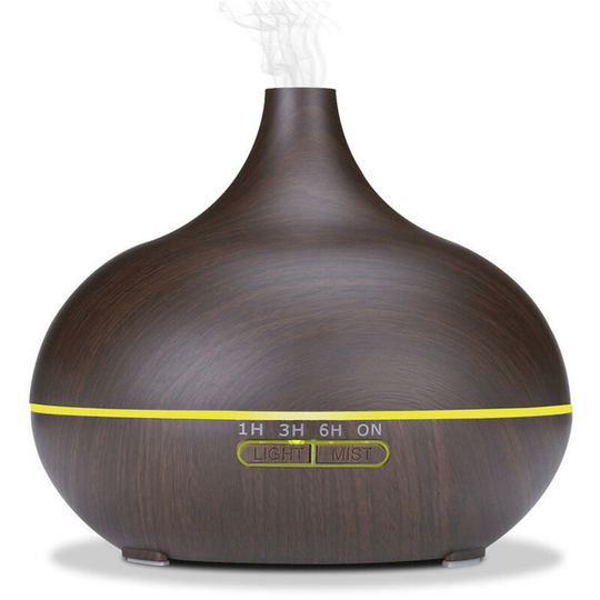Essential Oil Diffuser 550ml Oil Diffuser with 7 Colors 4 Timer Auto Shut-off Function Aromatherapy Diffuser Cool Mist Humidifier for Bedroom Home UK