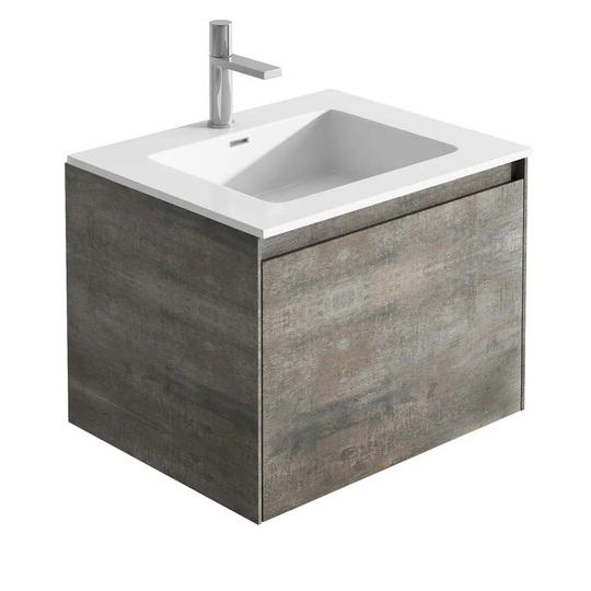Nickelson 600mm Wall Single Vanity Unit
