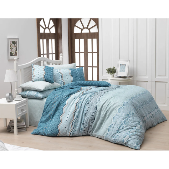 Perlo Turquoise/Mint Duvet Cover Set