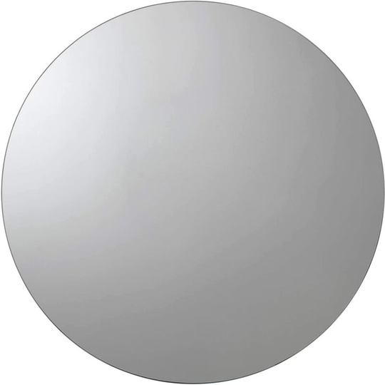 Severn Circular Door Mirror Bathroom Cabinet, Stainless Steel - Croydex
