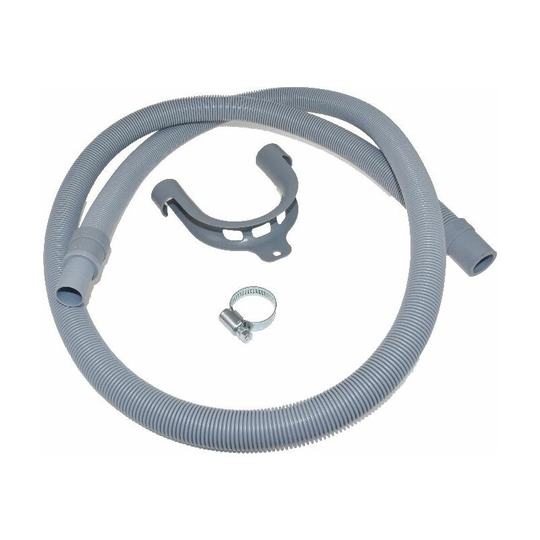 Ufixt - Universal Washing Machine Dishwasher Drain Outlet Hose with Moulded End 1.5 Meter Length 19-22mm