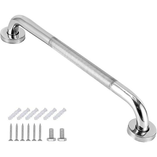 Bathroom Grab Bar, 12inch/30cm sus 304 Stainless Steel Bathtub Handle with Non-Slip Grip, Toilet Grab Bar for Elderly/Disabled/Children/Pregnant