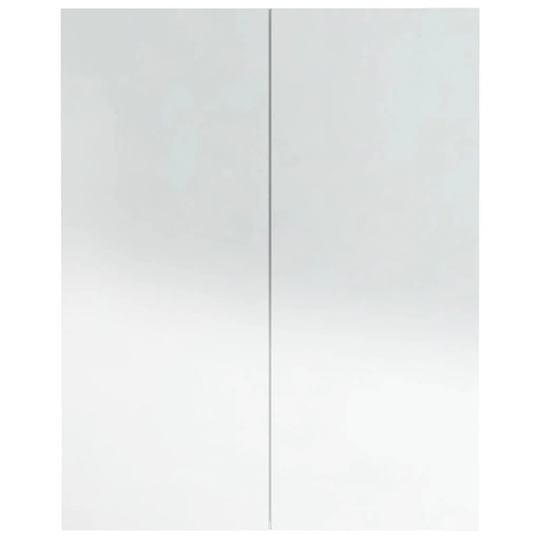 Bathroom Mirror Cabinet 60X15x75 Cm MDF Shining White