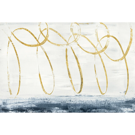 City Beach Crop Gold by Piper Rhue - Wrapped Canvas Painting