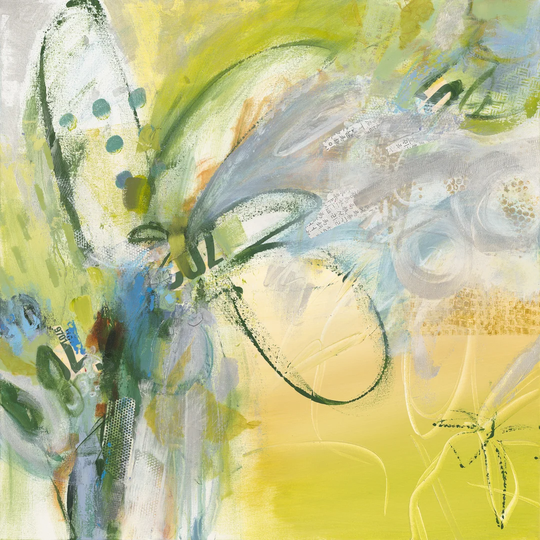 Flowery Language by Janet Bothne - Wrapped Canvas Painting