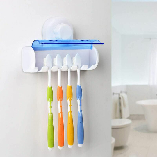 Toothbrush Plastic rack suction cup Toothbrush holding Bathroom shelf