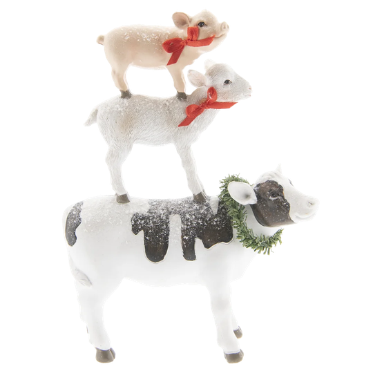Shelburne Animals Piggy Lamb Calf Figurine