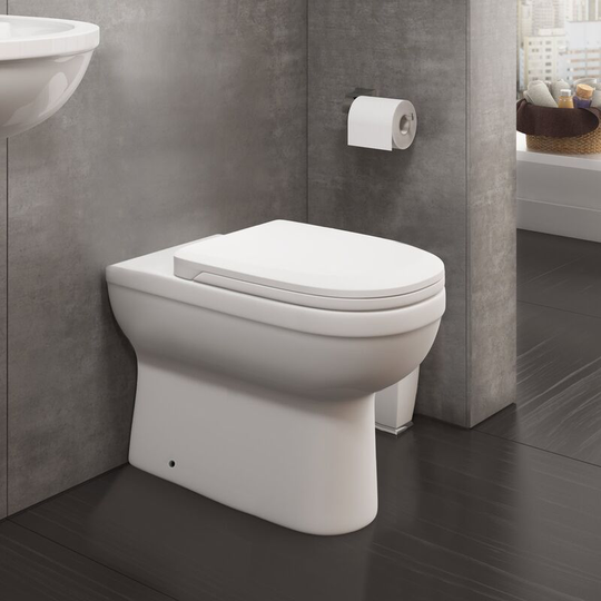 Neshome - Melbourne Back To Wall Pan And wc Toilet Seat & Concealed Cistern Unit