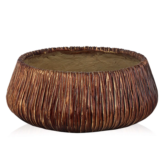 Saulsbury Brown 22Cm Resin Table Vase