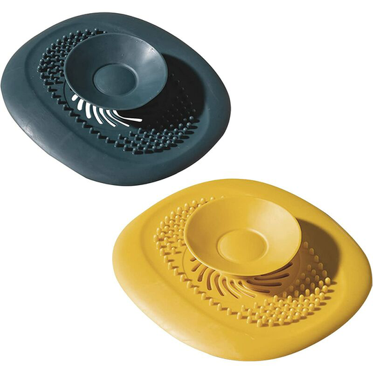 Silicone Bath Cap Sink Cap Kitchen Sink Deodorant Clip, Universal Drain Cap for Kitchen, Bathroom and Laundry