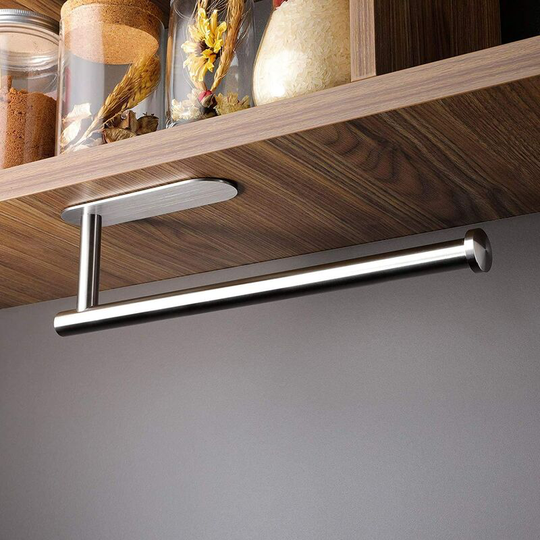 Gift - Self-adhesive paper towel holder - paper towel holder without drilling stainless steel kitchen roll holder