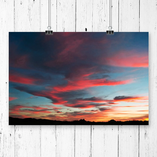 'Landscape Arizona Pink Sunset' Graphic Art