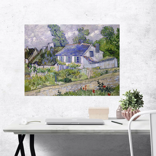 "Houses At Auvers" By Vincent Van Gogh