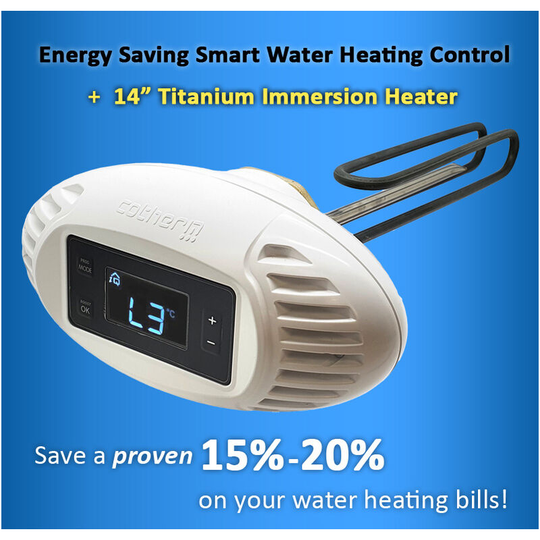 Cotherm - p.i.l Energy Saving Smart Water Heating Control + 14 Titanium 3kw Immersion Heater