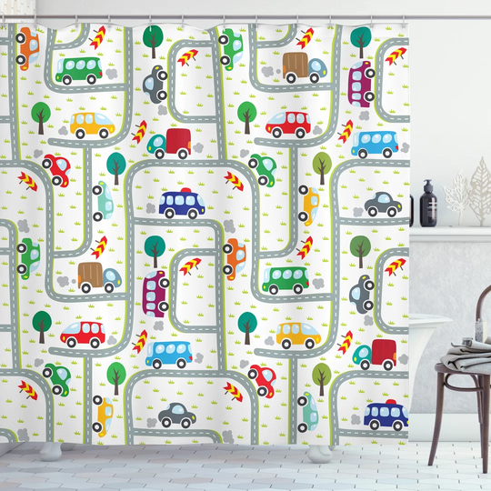 Bonna 13 Piece Polyester Shower Curtain Set